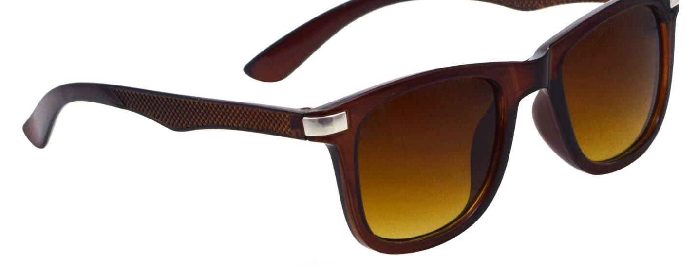 Brown Wayfarer Men Sunglasses (P425BR1|56) - KisnaOptical