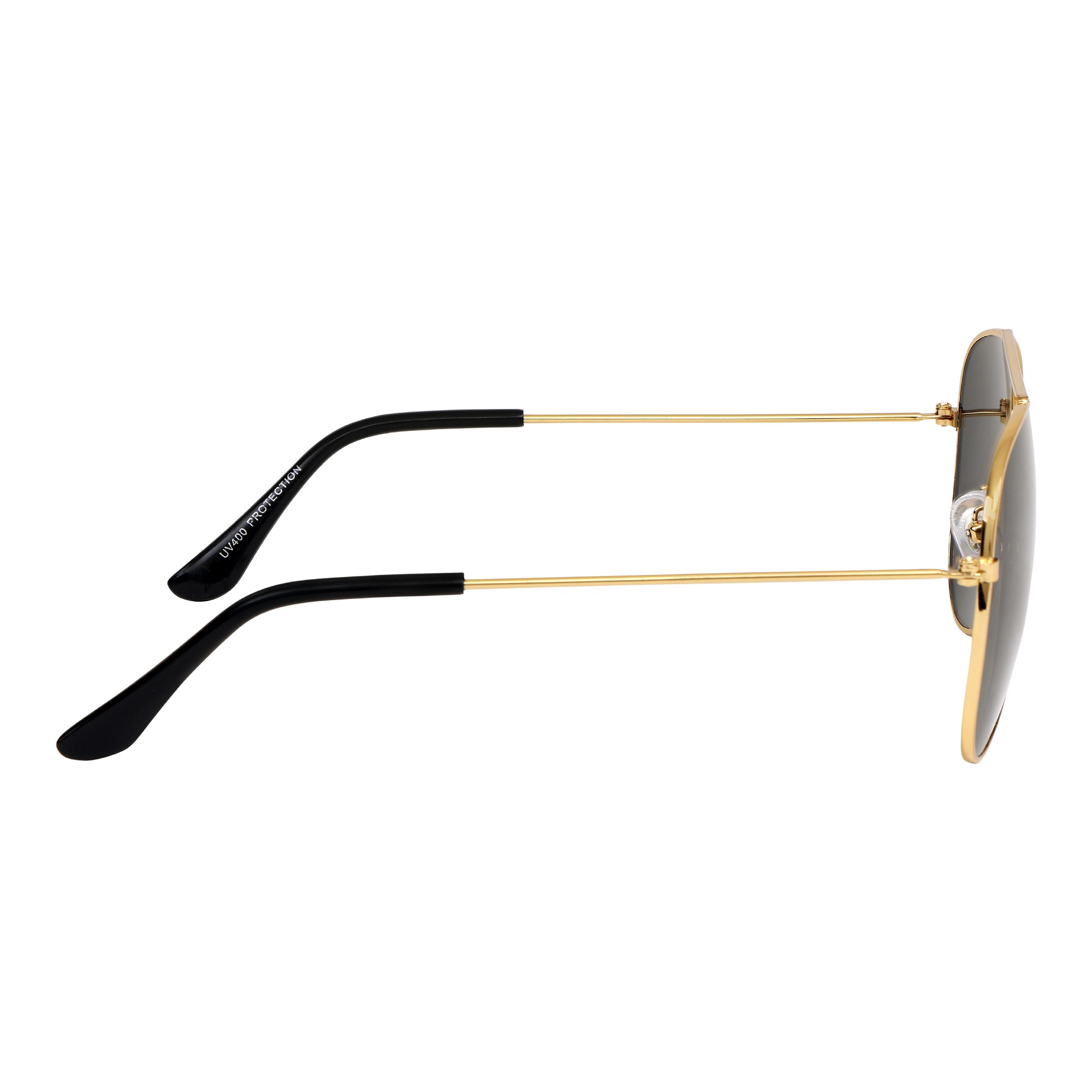 Golden Black Aviator Shape Metal Sunglass For Men Ocnik #Agb-105 - Ocnik