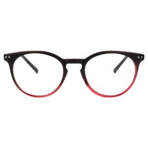 Ocnik Round Red Black Sheet Spectacle Frame