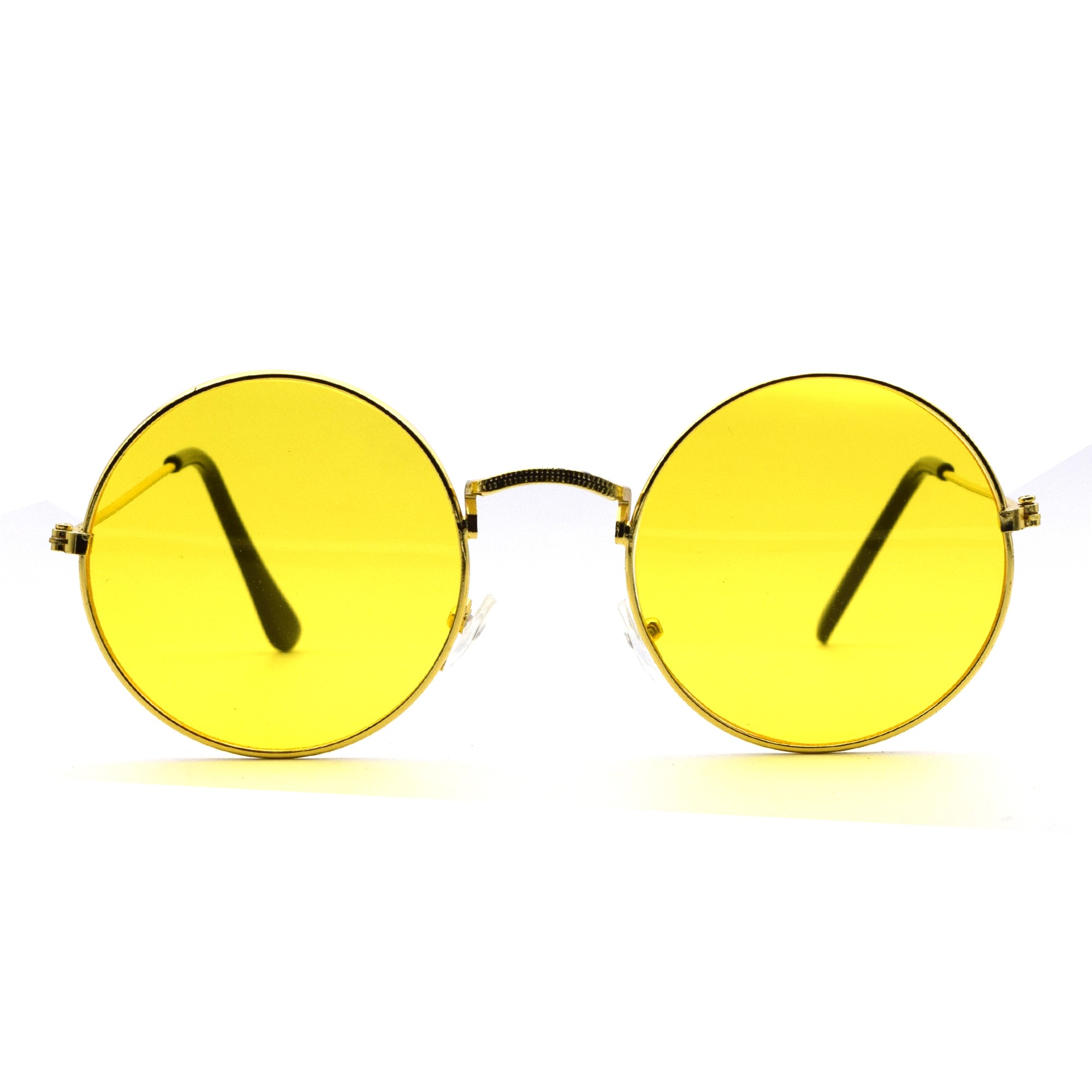 Cool Round Sunglasses - Blue and Gold Sunglasses - $15.00 - Lulus